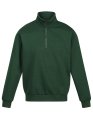 Heren Sweater met 1-4  rits Regatta TRF685 dark green